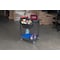 Luxor Plastic Utility Tub Cart - 24" x 18" - Two Shelves with Outrigger Utility Cart Bins SEC11-B-OUTRIG - alternate 2